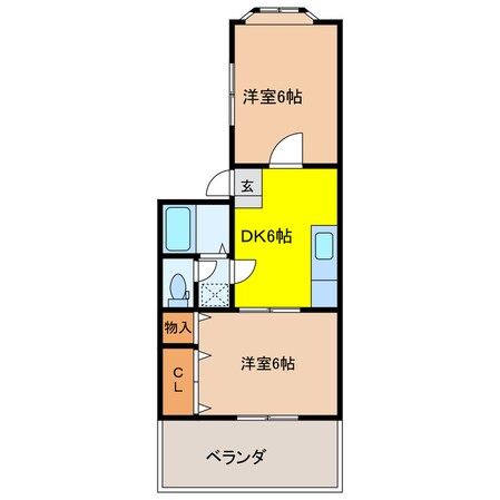 コーポ川俣の物件間取画像